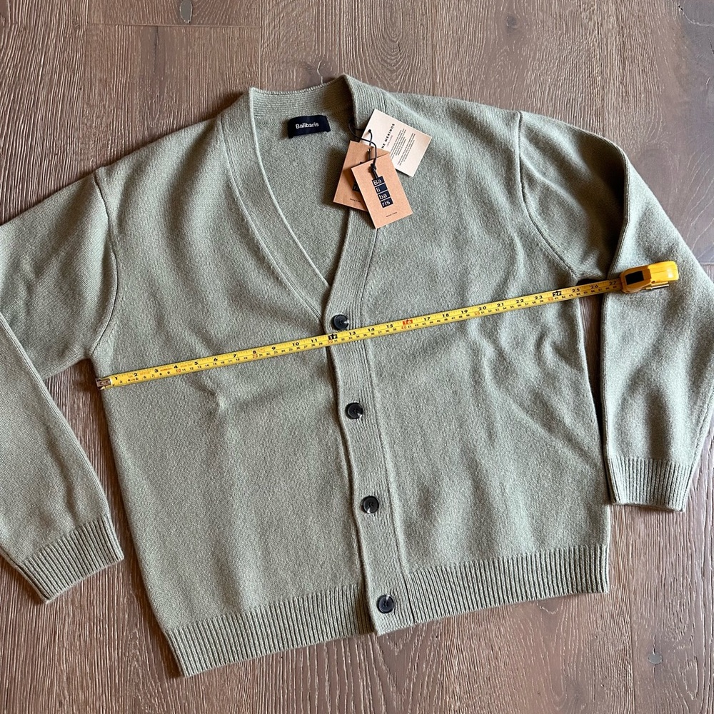 NWT Balibaris Men Cardigan Opal Size XL